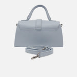 Bolso manos libres lise de cuero para mujer - Celeste