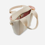 Bolso manos libres miley de cuero para mujer - Hueso