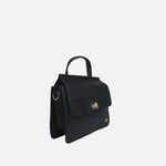 Bolso manos libres jade de cuero para mujer - Negro