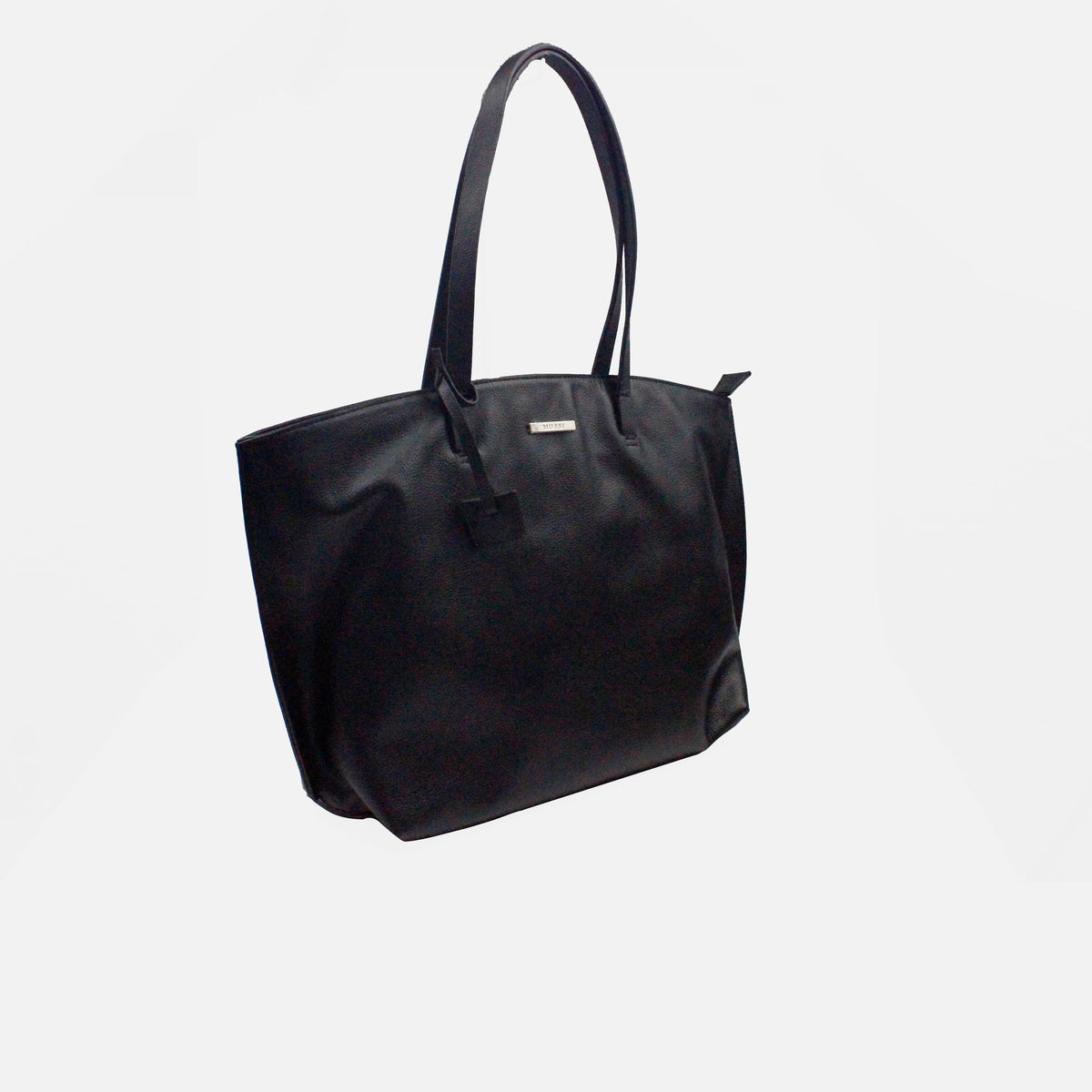 Cartera paciana de cuero para mujer - Negro