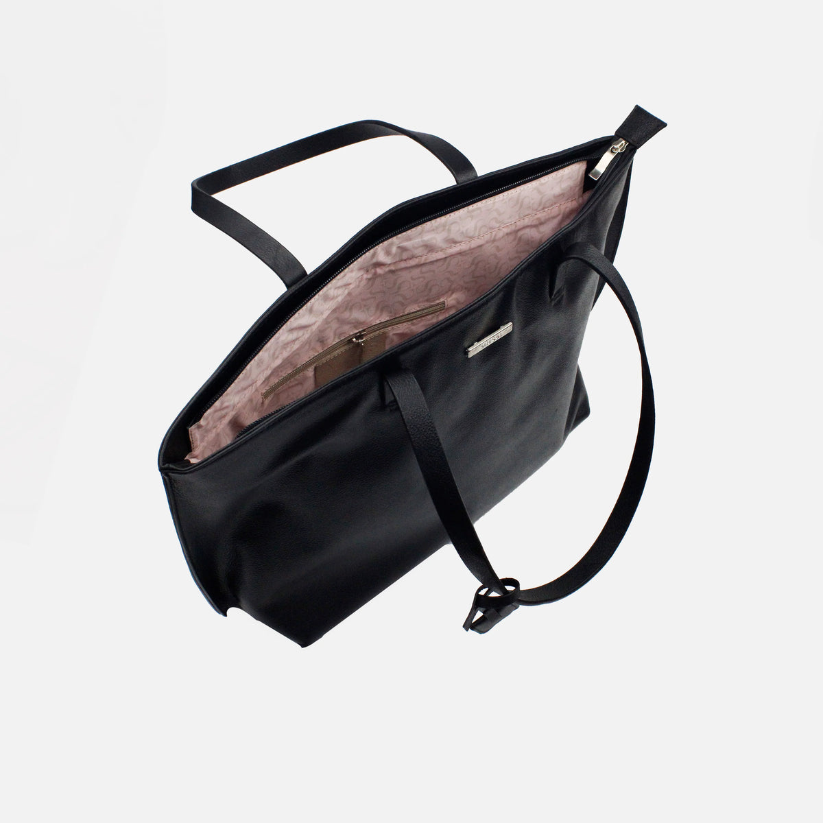 Cartera paciana de cuero para mujer - Negro