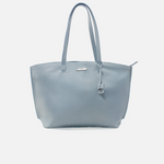 Cartera paciana de cuero para mujer - Azul