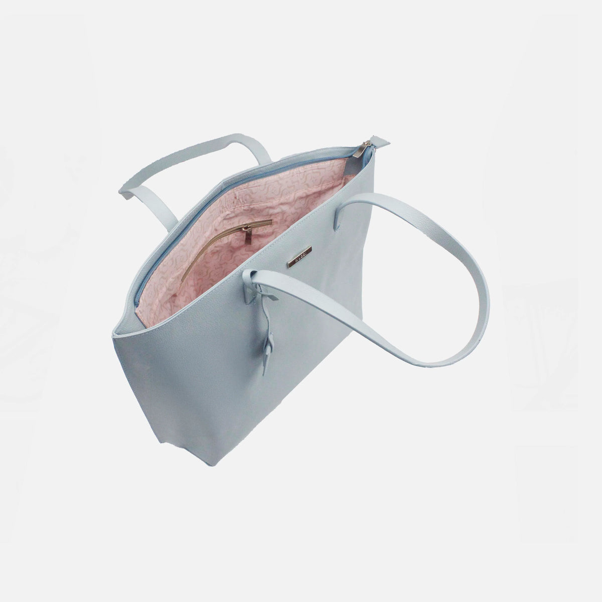 Cartera paciana de cuero para mujer - Azul