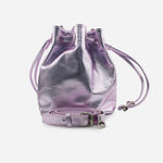 Bolso manos libres estelar de cuero para mujer - Rosado