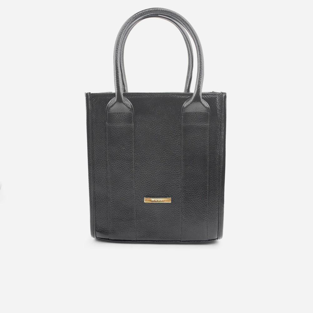 Bolso manos libres laris de cuero para mujer - Negro