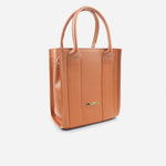 Bolso manos libres laris de cuero para mujer - Miel