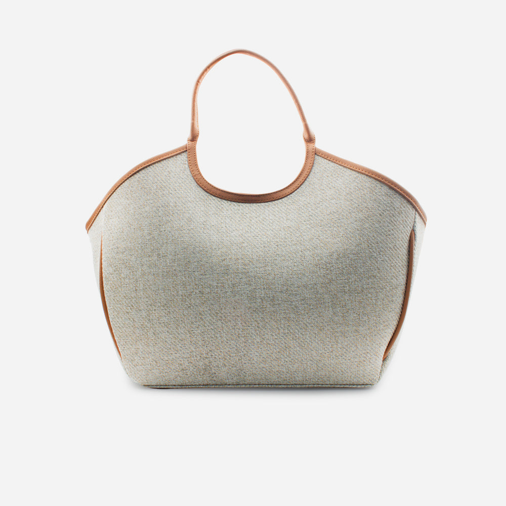 Cartera renata de cuero para mujer - Beige