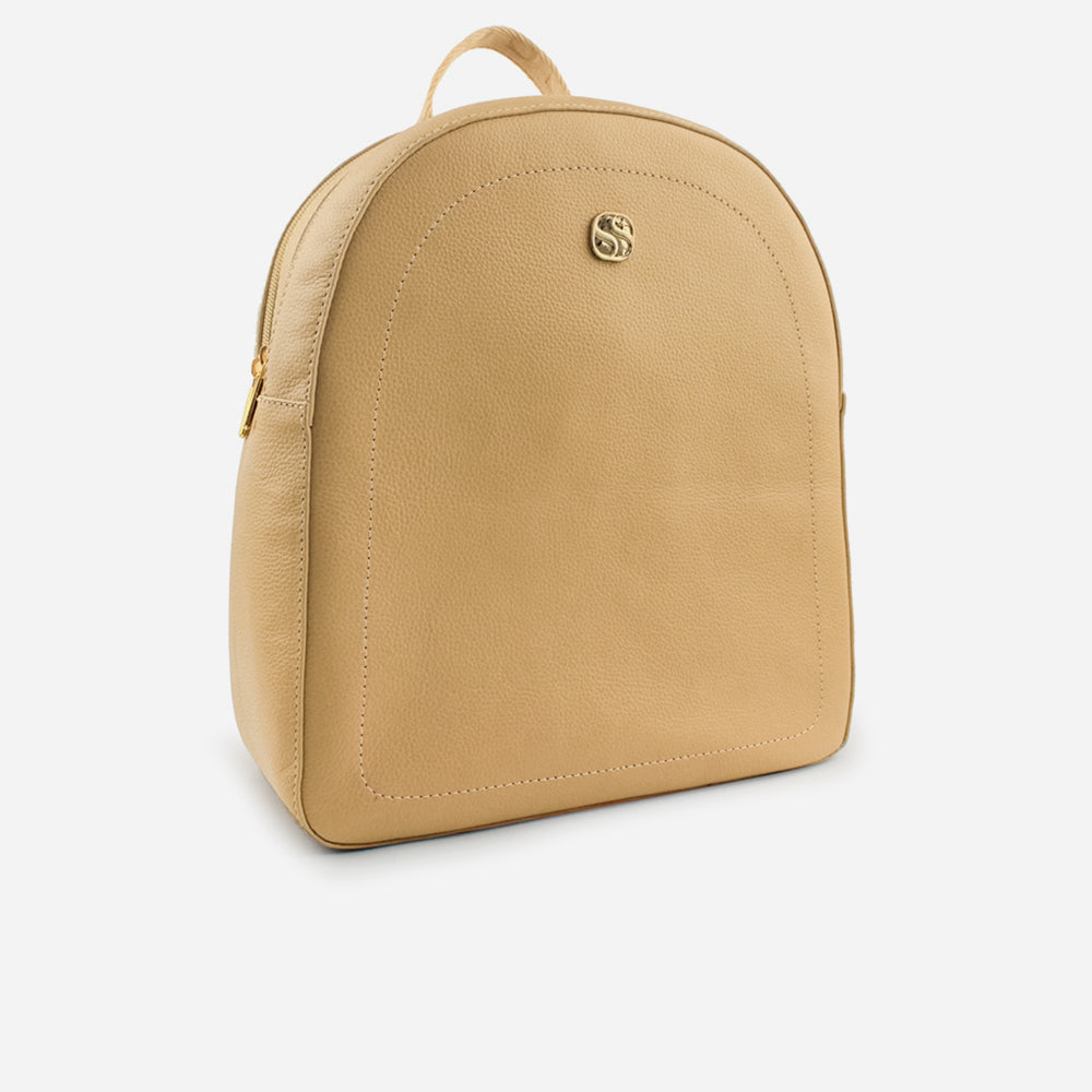 Morral selena de cuero para mujer - Taupe