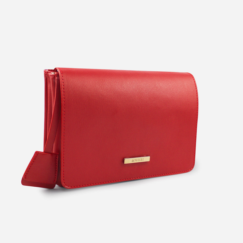 Bolso manos libres laurel de sintético para mujer - Rojo