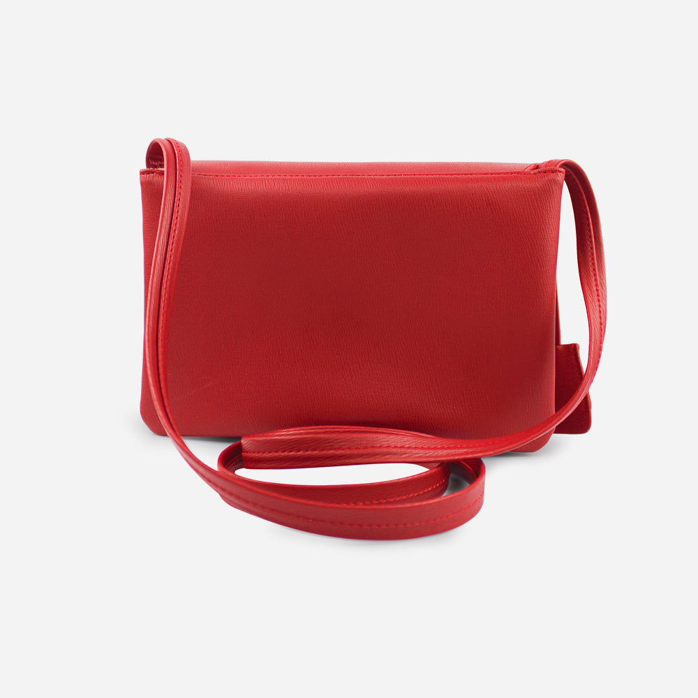 Bolso manos libres laurel de sintético para mujer - Rojo