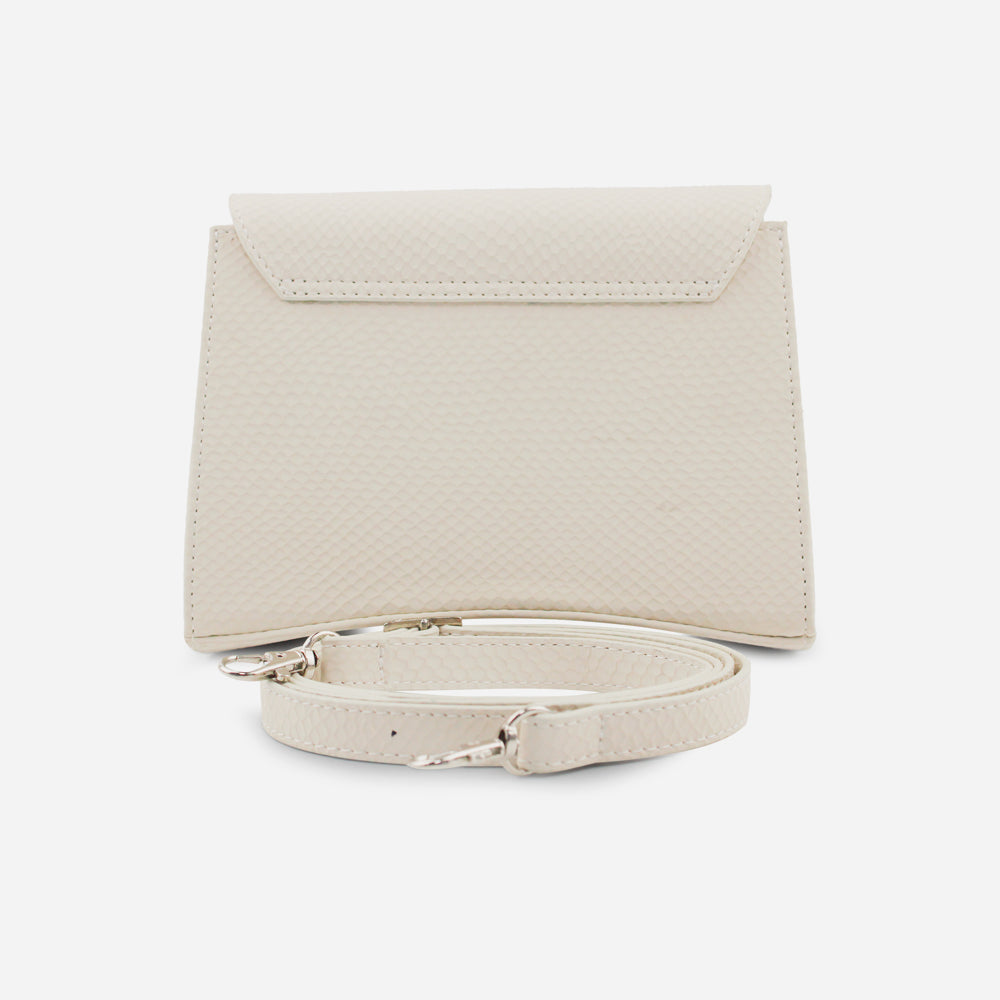 Bolso manos libres marcel de sintético para mujer - Hueso