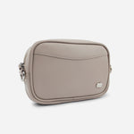 Bolso manos libres avellana de cuero para mujer - Taupe