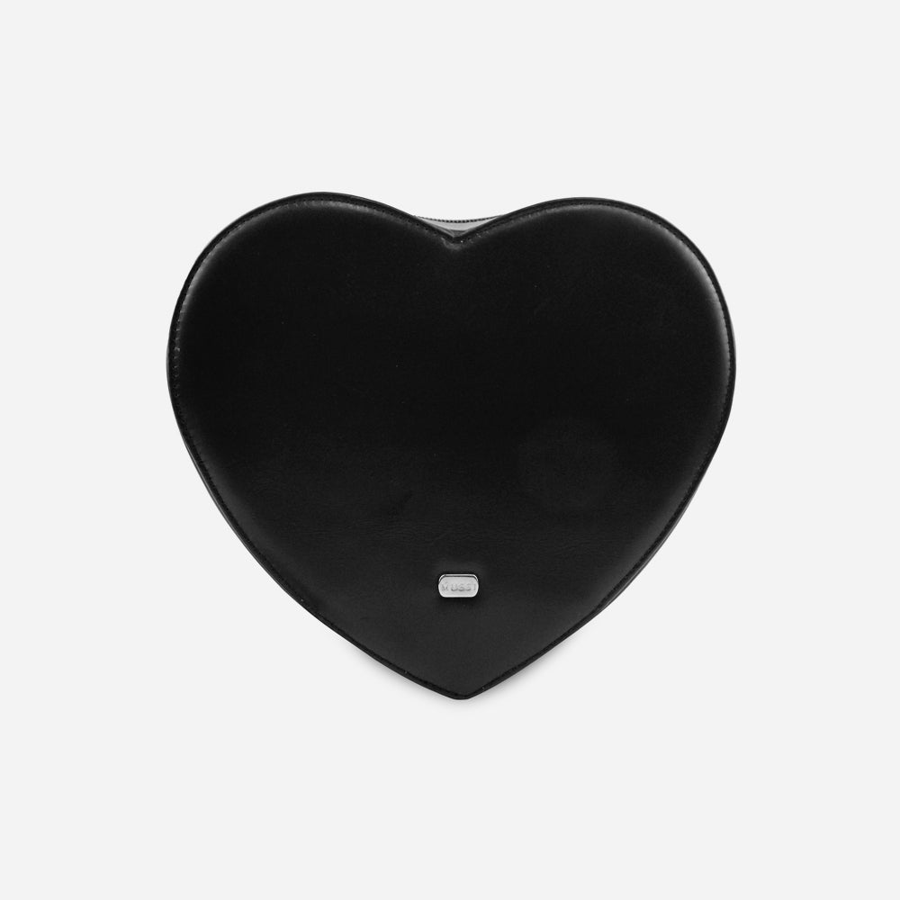 Bolso manos libres leia de cuero para mujer - Negro