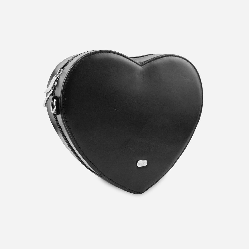 Bolso manos libres leia de cuero para mujer - Negro