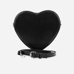 Bolso manos libres leia de cuero para mujer - Negro