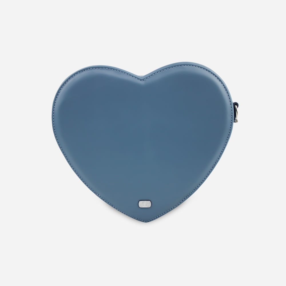 Bolso manos libres leia de cuero para mujer - Celeste