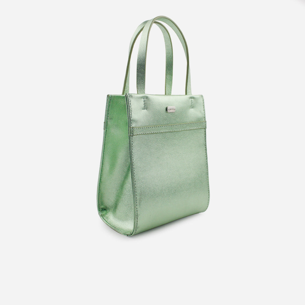 Bolso manos libres kazumi de cuero para mujer - Menta