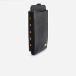 Portacelular colette de cuero para mujer - Negro