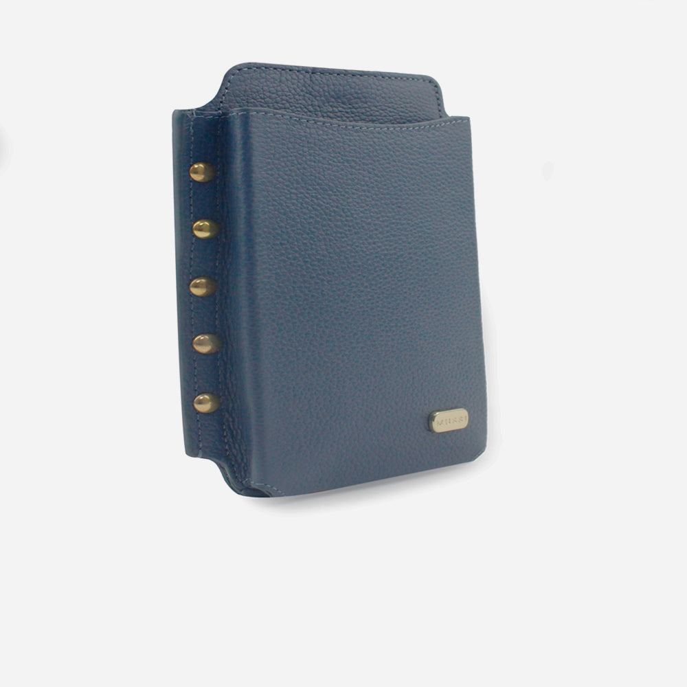 Portacelular colette de cuero para mujer - Azul