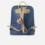 Morral kimberly de cuero para mujer - Celeste