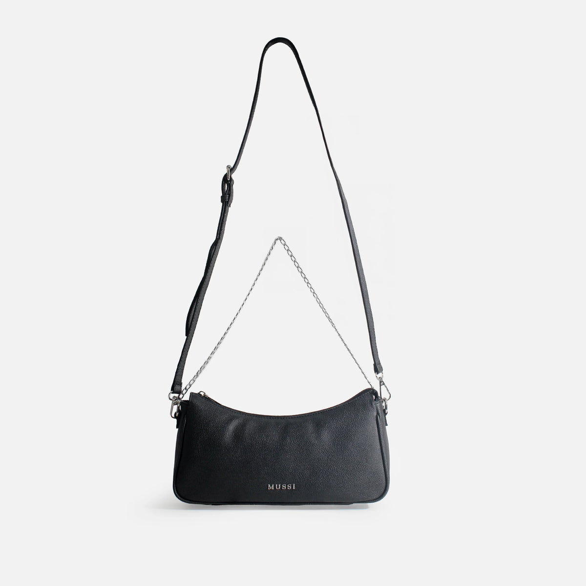 Bolso manos libres stirling de cuero para mujer - Negro