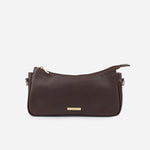 Bolso manos libres stirling de cuero para mujer - Café