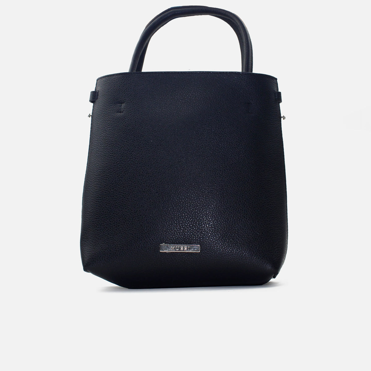 Bolso manos libres brittani de cuero para mujer - Negro