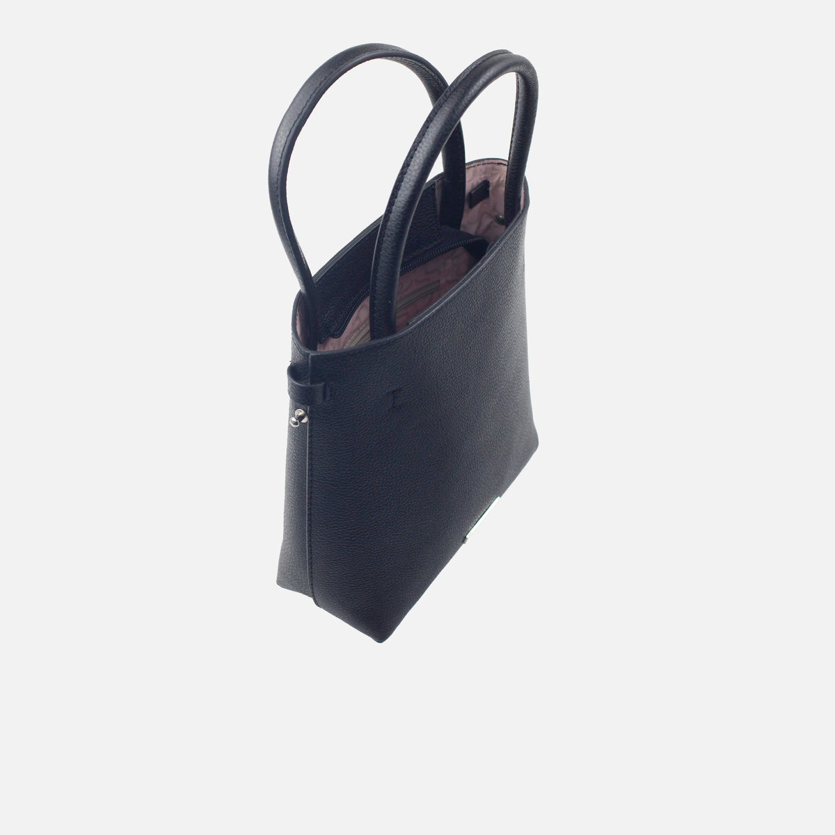Bolso manos libres brittani de cuero para mujer - Negro