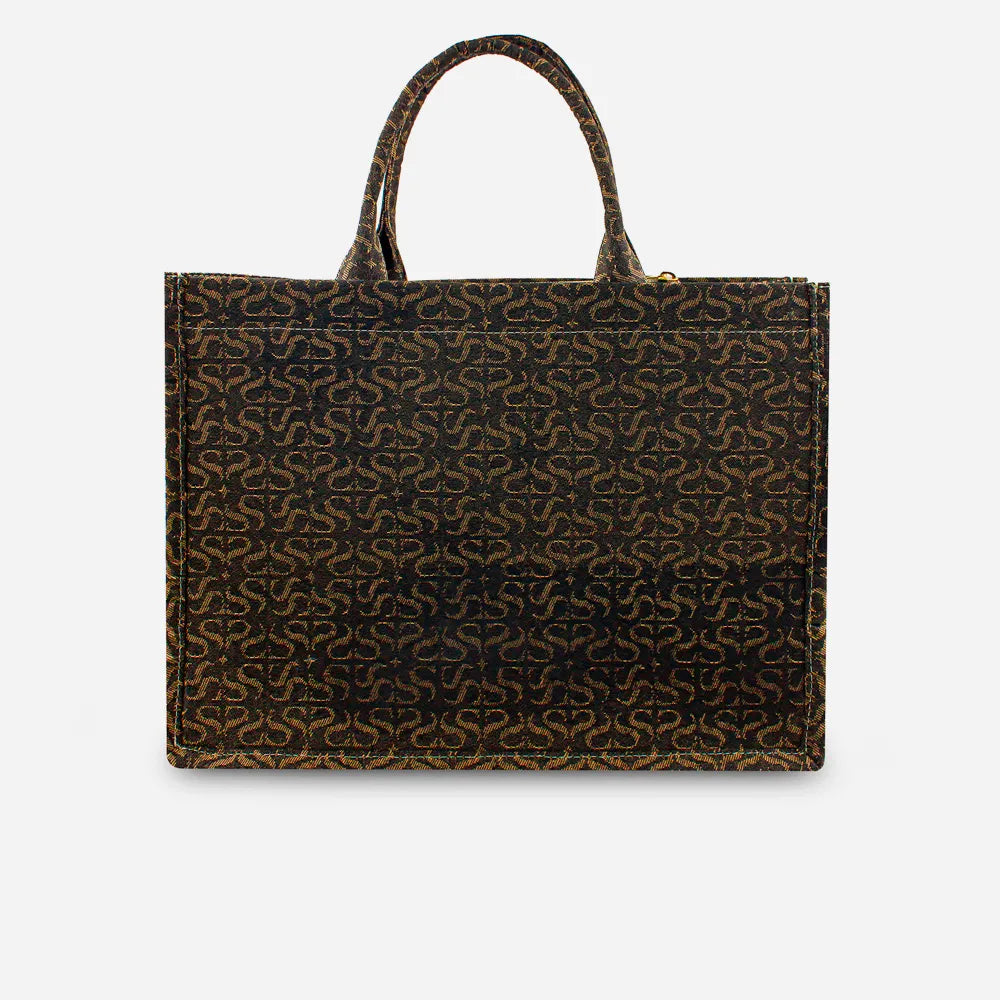 Bolso de mano rosalba de textil para mujer - Negro