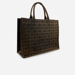 Bolso de mano rosalba de textil para mujer - Negro