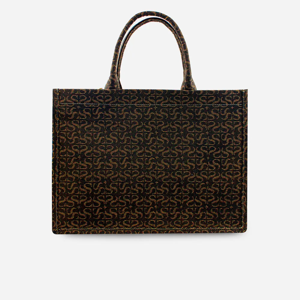 Bolso de mano rosalba de textil para mujer - Negro