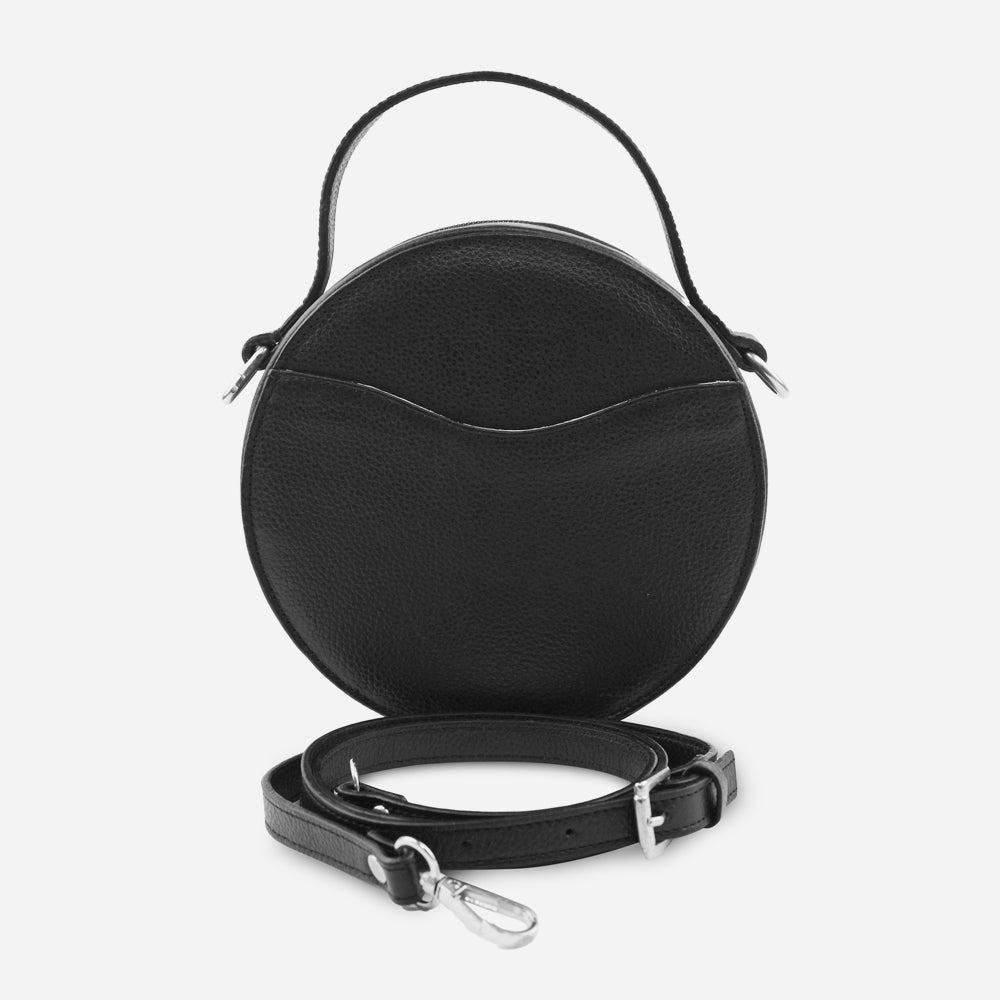 Bolso manos libres phyllis de cuero para mujer - Negro