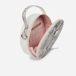 Bolso manos libres phyllis de cuero para mujer - Blanco