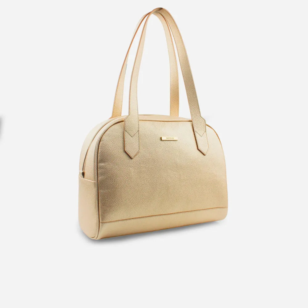 Cartera porto de cuero para mujer - Oro