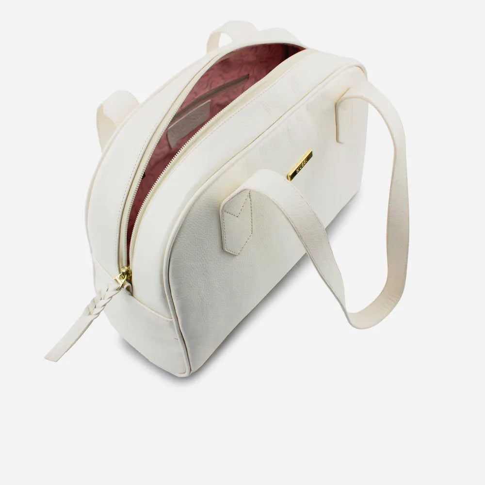 Cartera porto de cuero para mujer - Hueso