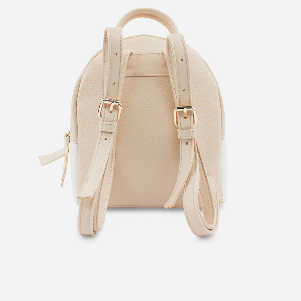 Morral castaña de sintético para mujer - Nude