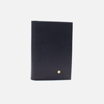 Porta pasaporte corinne de cuero para mujer - Negro