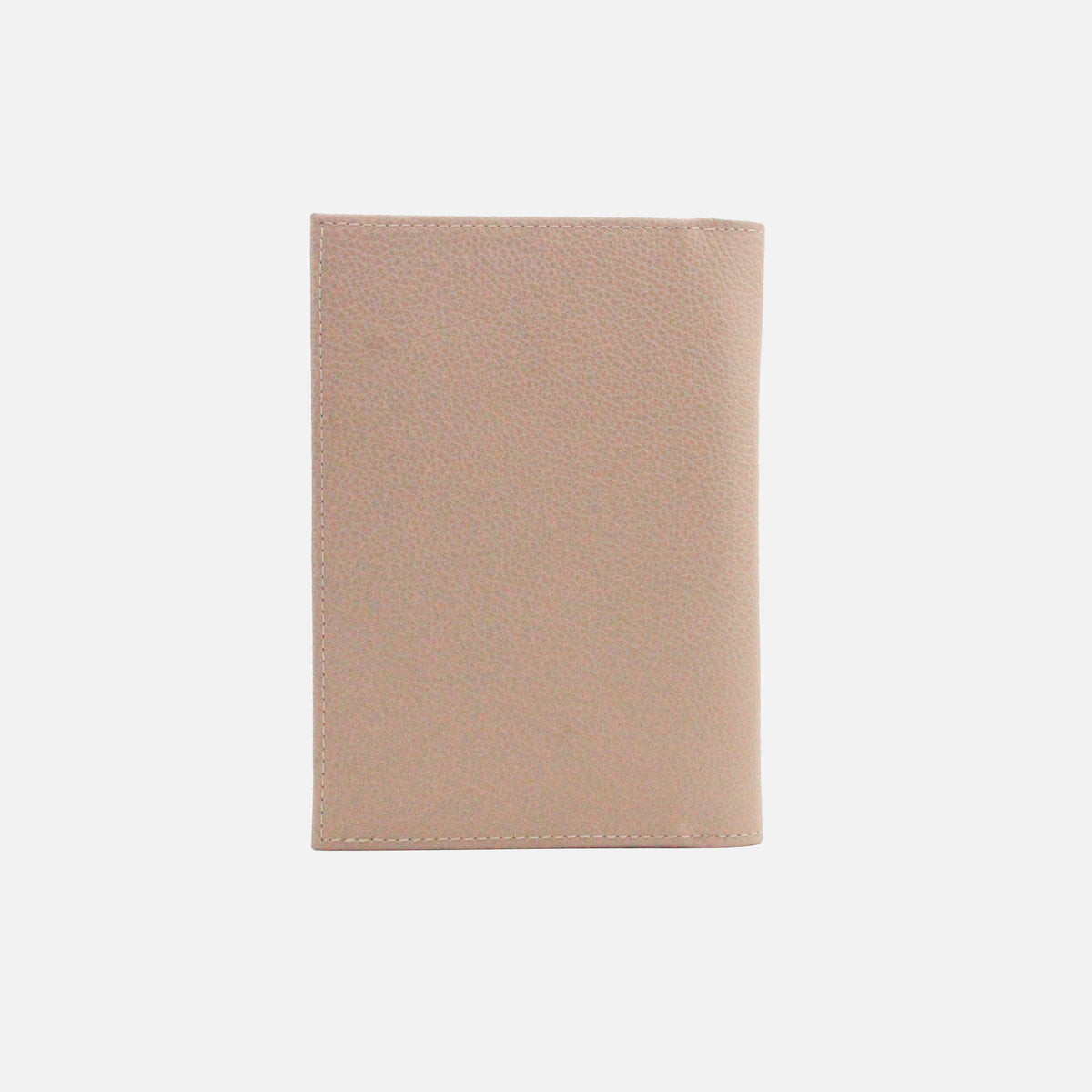 Porta pasaporte corinne de cuero para mujer - Almendra