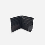 Billetera cecilia de cuero para mujer - Negro