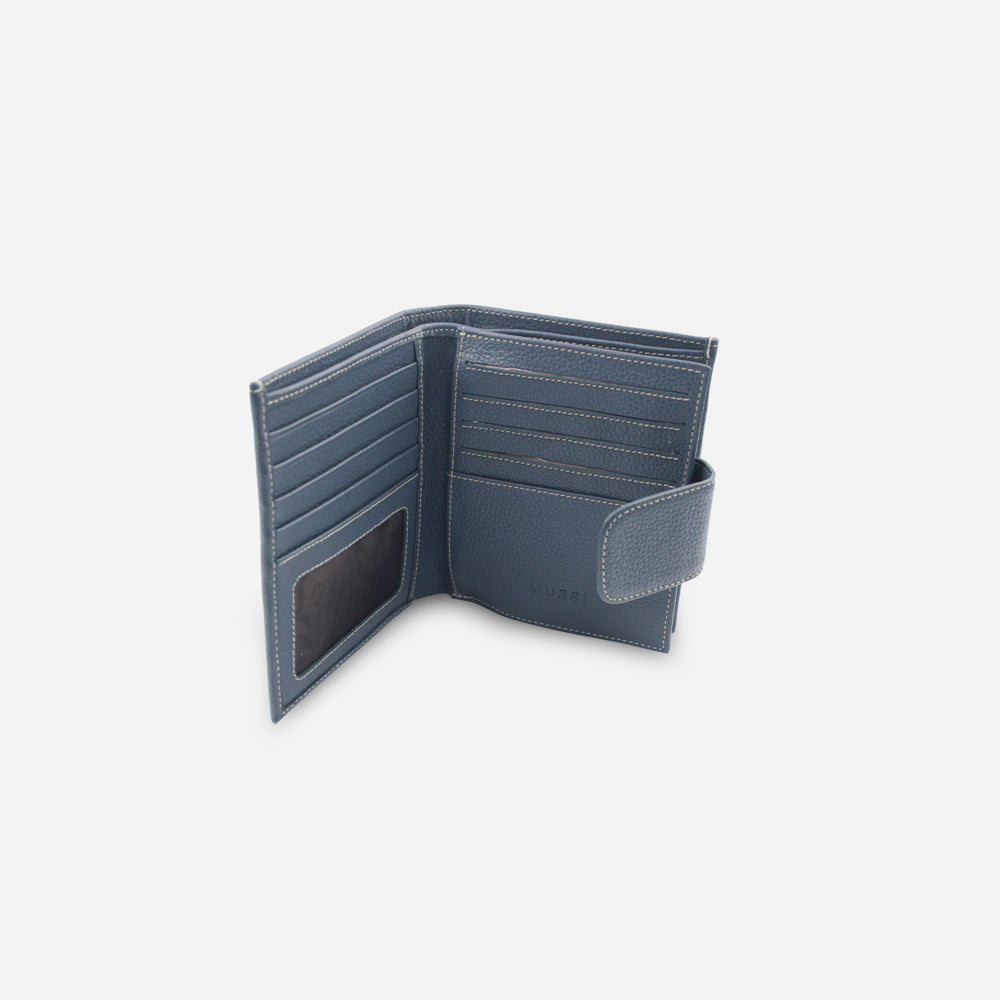 Billetera cecilia de cuero para mujer - Azul