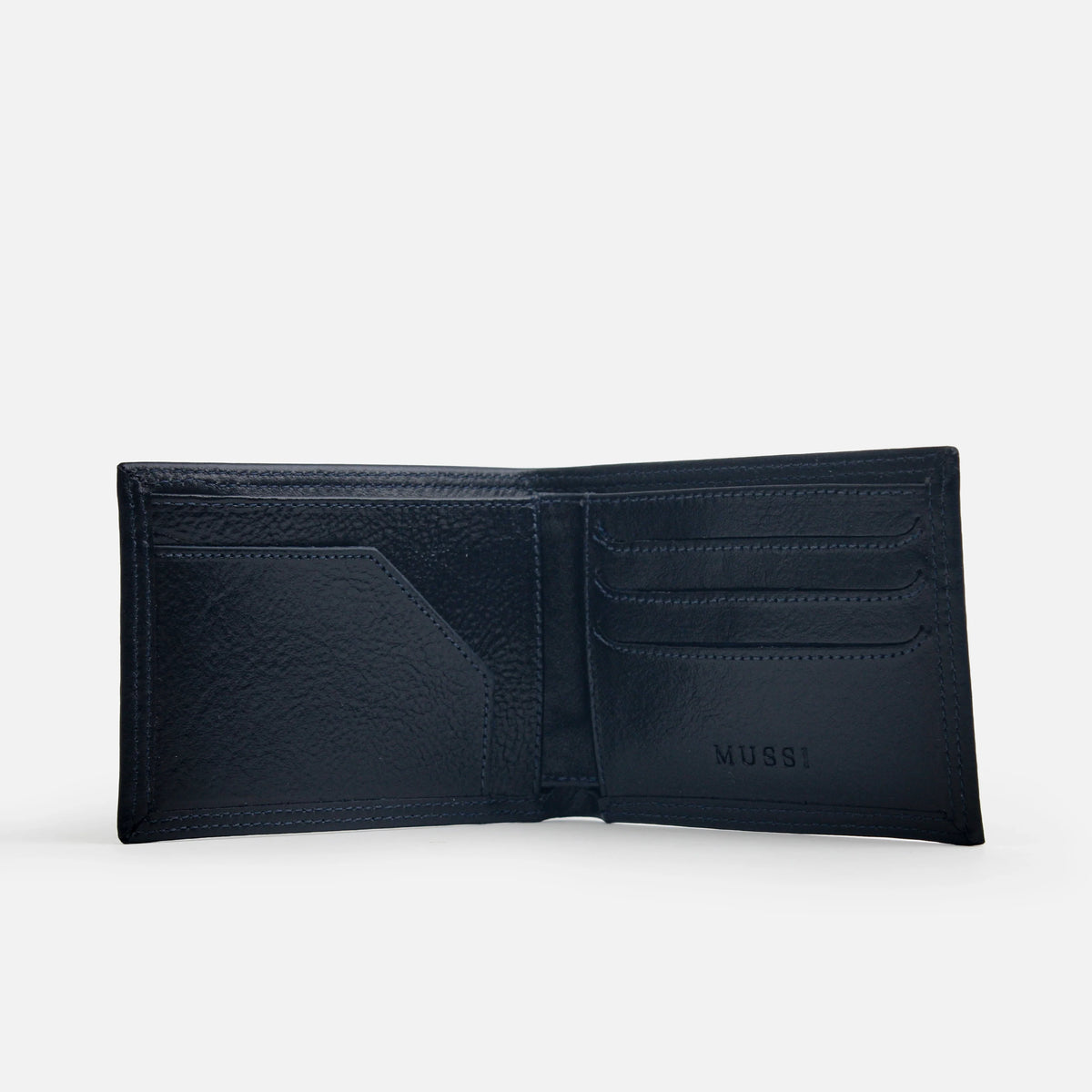 Billetera mathias de cuero para hombre - Azul
