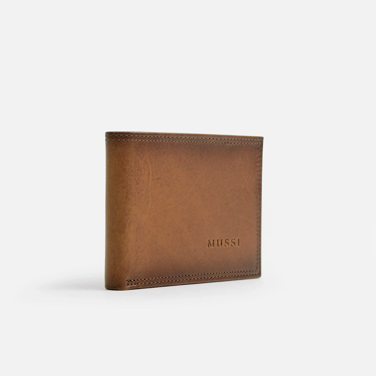 Billetera mathias de cuero para hombre - Brandy