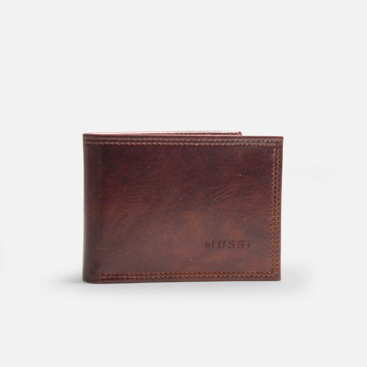 Billetera mathias de cuero para hombre - Vino
