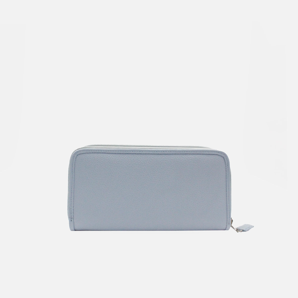 Billetera piera de cuero para mujer - Celeste