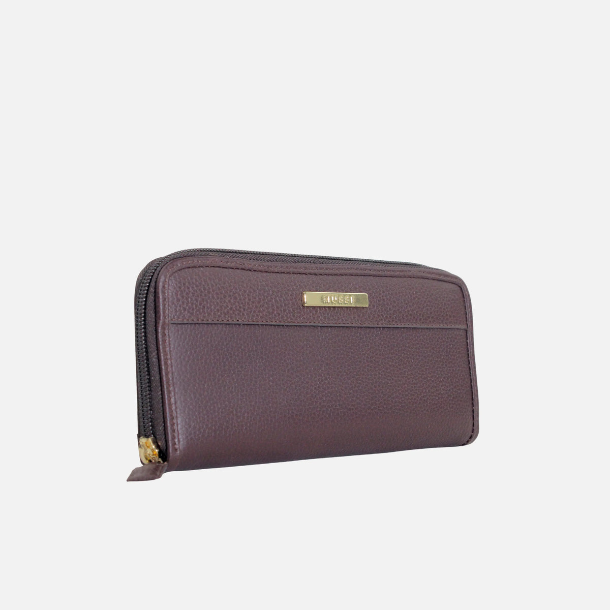 Billetera piera de cuero para mujer - Café