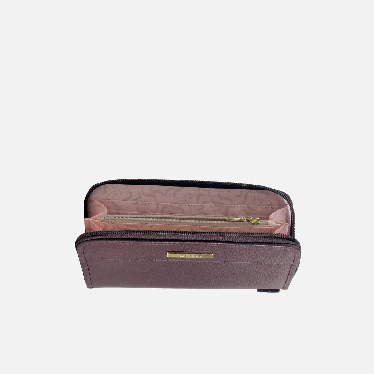 Billetera piera de cuero para mujer - Café