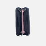 Billetera escarlata de cuero para mujer - Negro