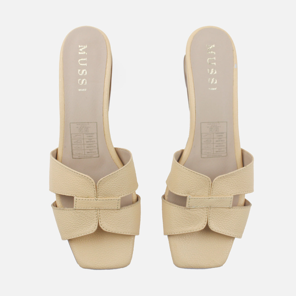 Sandalia tacon violeta de cuero para mujer - Amarillo