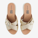 Sandalia flatform elenia de sintético para mujer - Oro