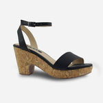 Sandalia plataforma amelia de sintético para mujer - Negro